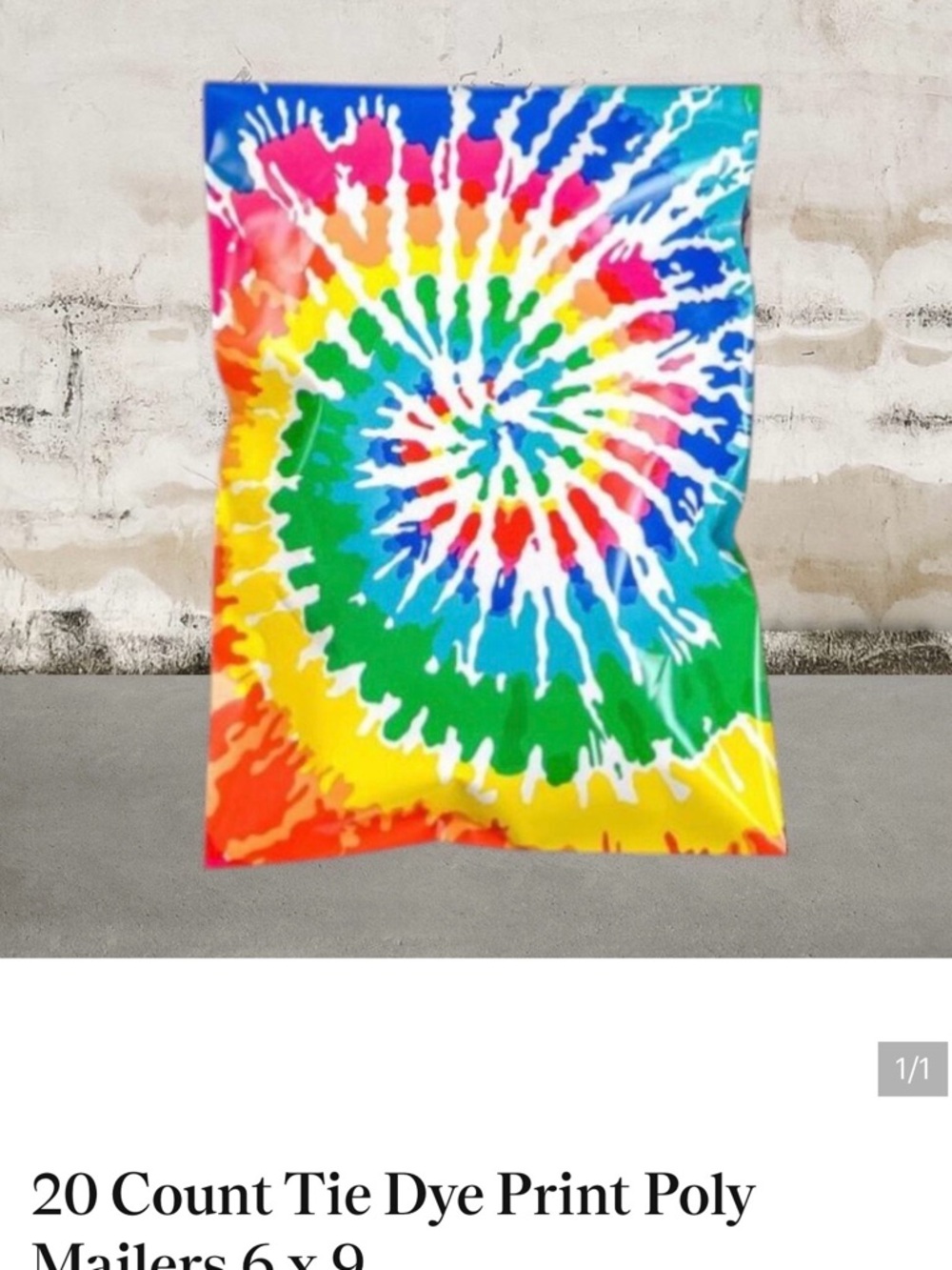 Tie Dye Spiral Poly Mailer - Multicolor
